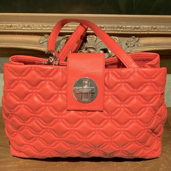 kate spade Handbags - Kate Spade Quilted Aston Court Coral Leather&Chain